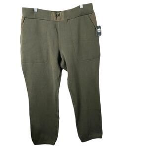 Roots NWT Men's Olive Green Utility Cargo Pull-On Sweatpants Size XL